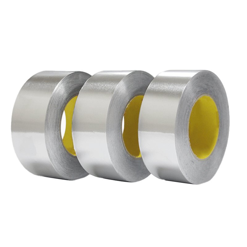 Waterproof Adhesive Heavy Duty Aluminum Foil Refrigerator Self Aluminium Hvac Reinforced Uv Without Liner Hot Melt Silver Tape
