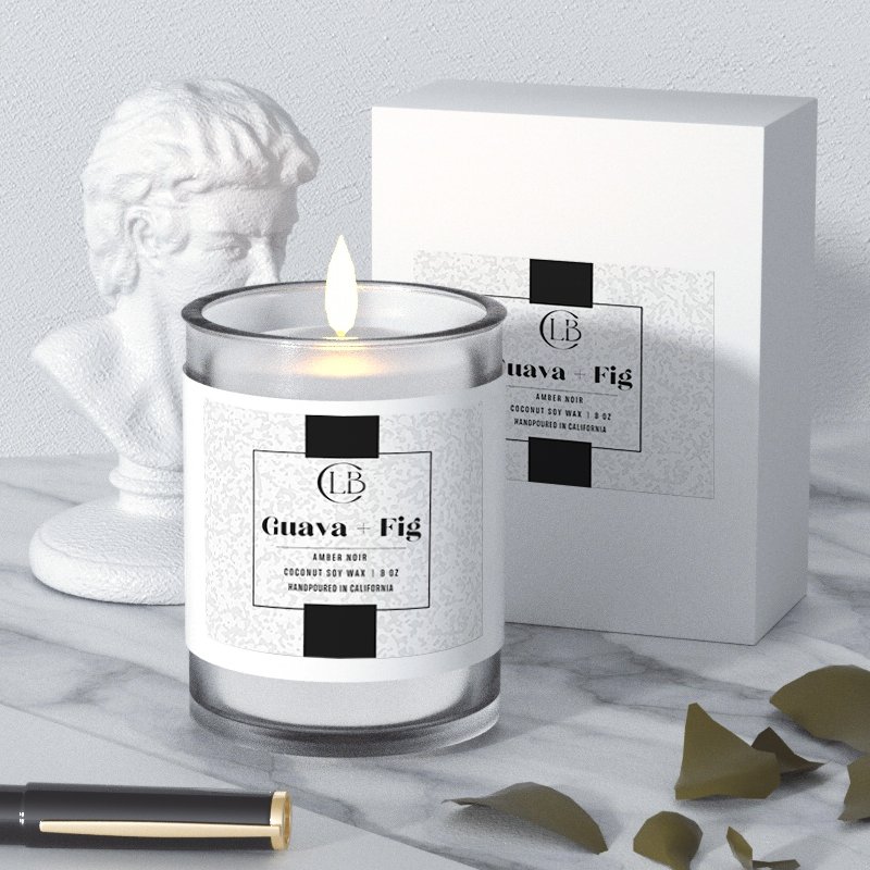 Custom High-end Printed Aromatherapy Candle Sticker Hot Stamping Plastic Glass Bottle