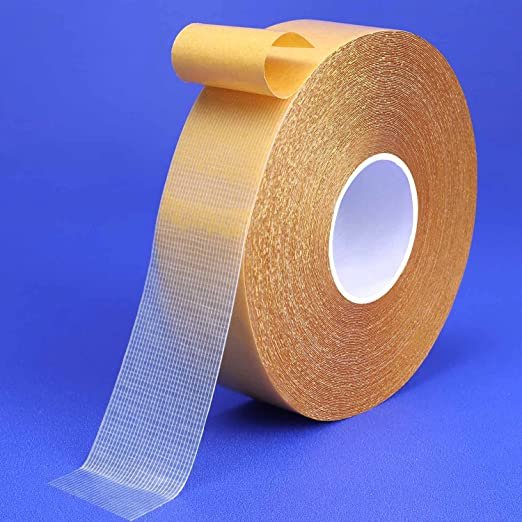 Waterproof Repair Hot Melt 280 MIC Double Sided Adhesive Fabric Yellow Exhibition Cloth Tape