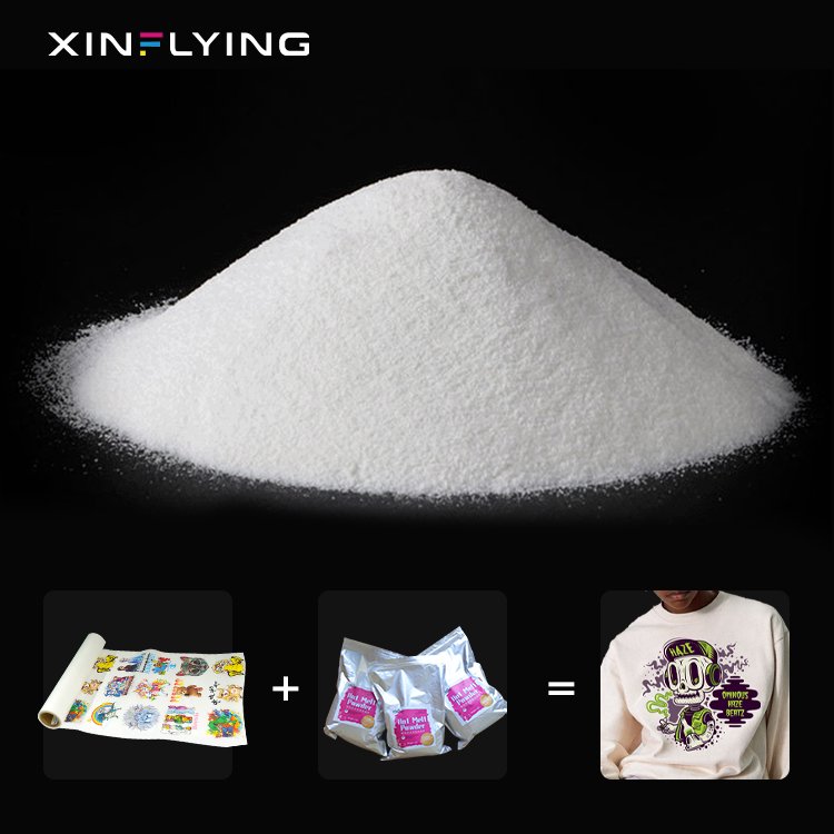 Fine powder Dtf Printing Hot Melt Adhesive for printer Powder Copolyester Hot Melt Adhesive Powder For Heat Transfer