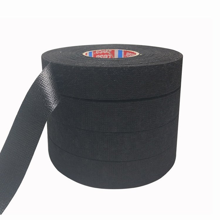 Tesa 51608 51618 19mm x 25m Automobile Adhesive Cloth Fabric Tape For Cable Loom High Noise Damping Tesa