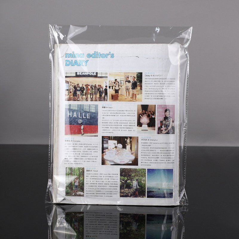 Custom Anti-Foggy BOPP Fresh Clear Living Manual Lettuce Vegetable Bag Transparent Self Adhesive Bag