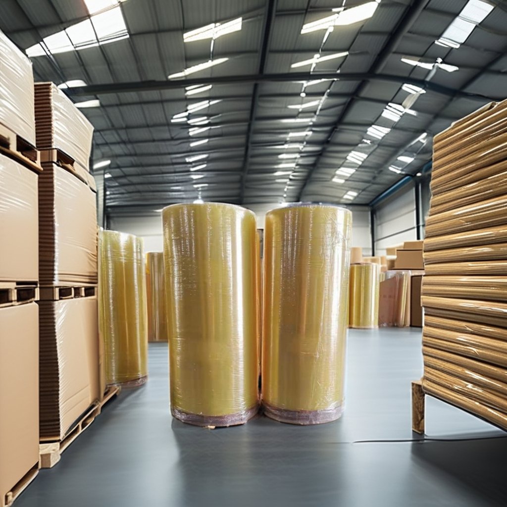 35mic to 65mic brown transparent acrylic adhesive tape jumbo roll packing tape bopp tape mother jumbo roll