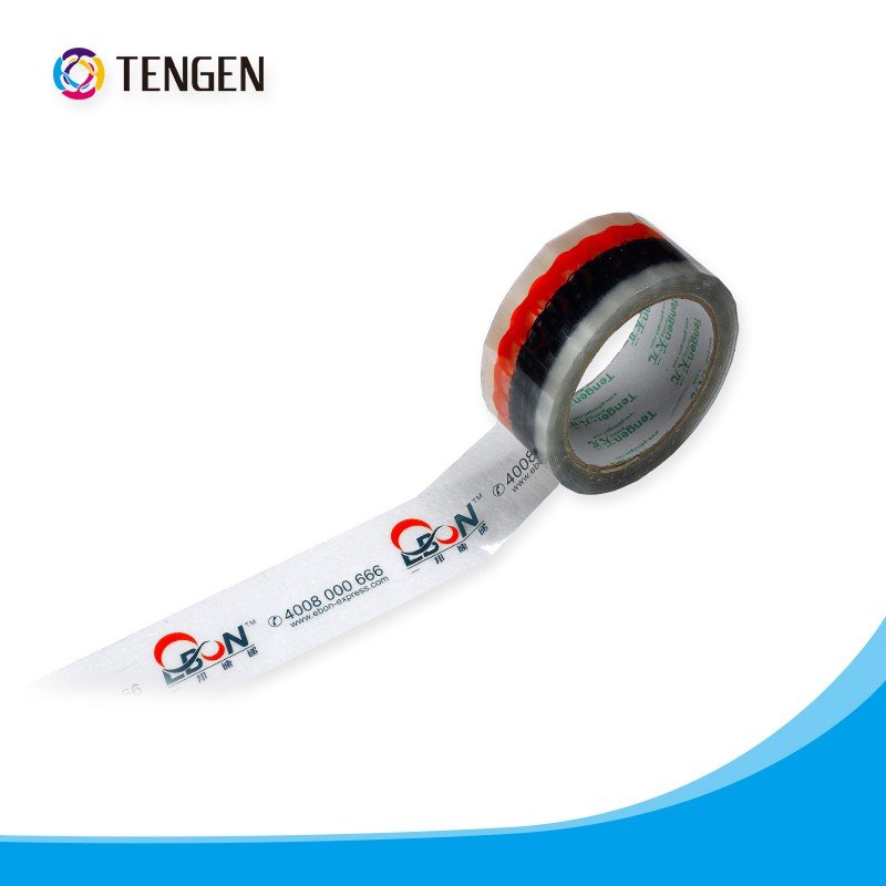 Natural Rubber Adhesive Biodegradable Cellulose Tape Customized Logo Packaging Tape
