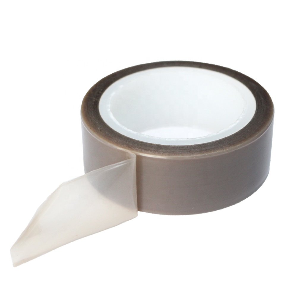1- High Temperature Heat Resistant Soft Surface No-residual PTFE Film with Silicone Glue Skived PTFE Self Adhesive Tape