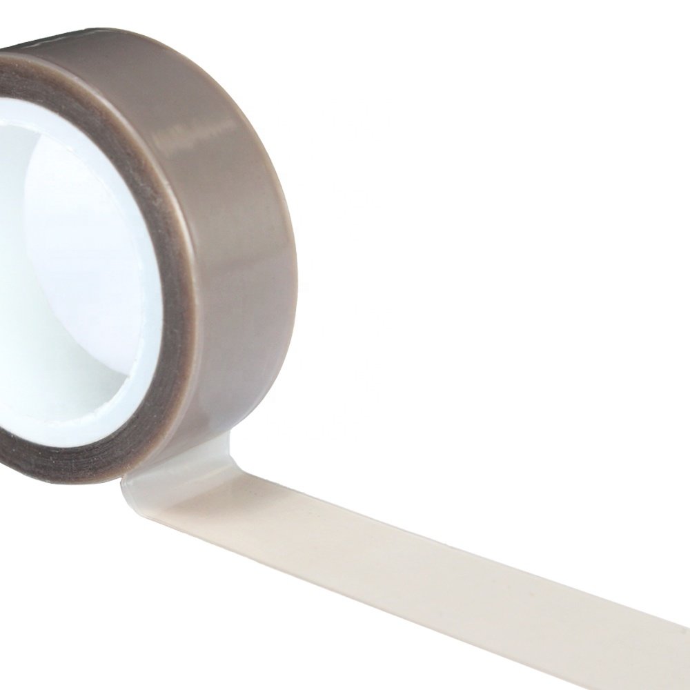 1- High Temperature Heat Resistant Soft Surface No-residual PTFE Film with Silicone Glue Skived PTFE Self Adhesive Tape