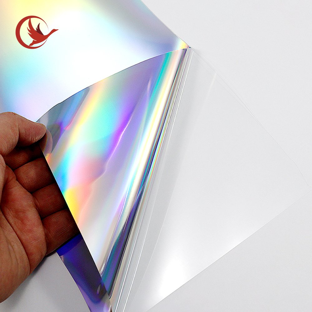 Printable Self Adhesive Laser Printing Holographic Film Sticker Paper Roll Printable laser film