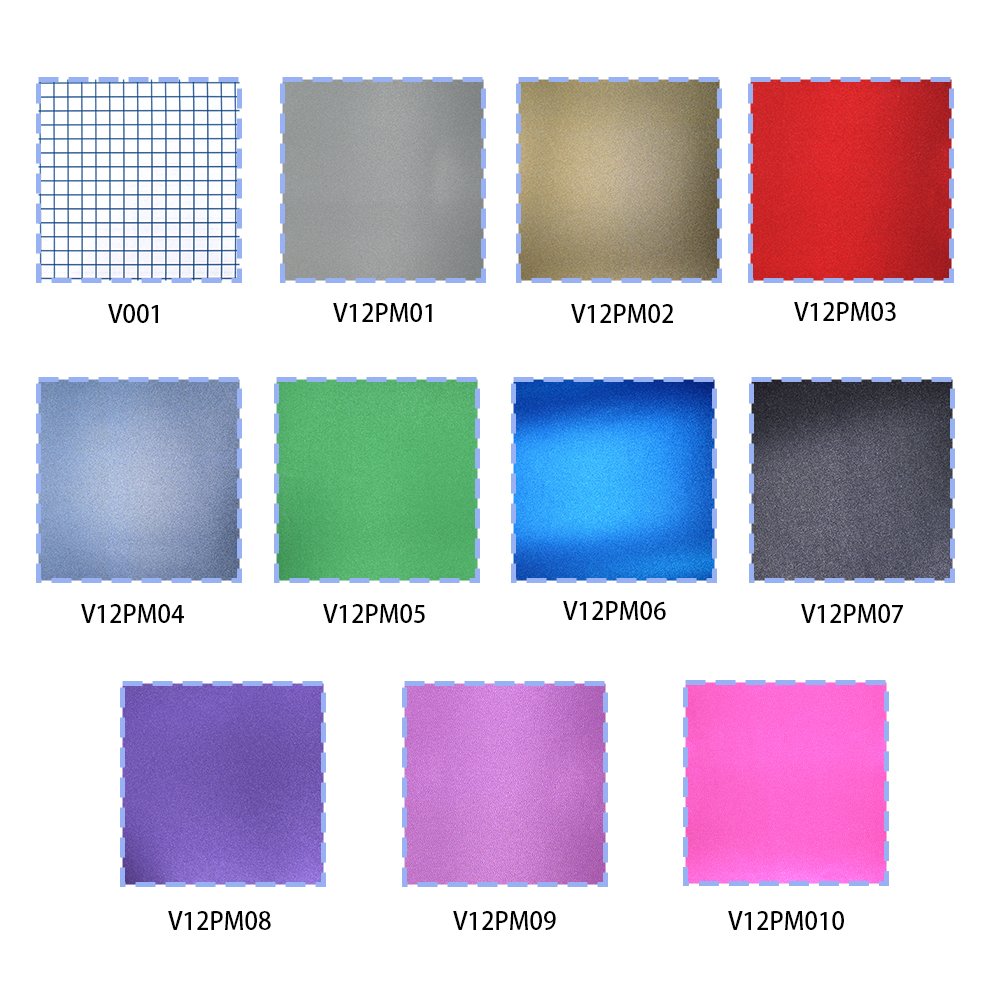 12 Sheets/Set PET Glitter Self-adhesive Vinyl Sticker Easy Weed Holographic Glitter Adhesive Vinyl Sticker for Car Decoration