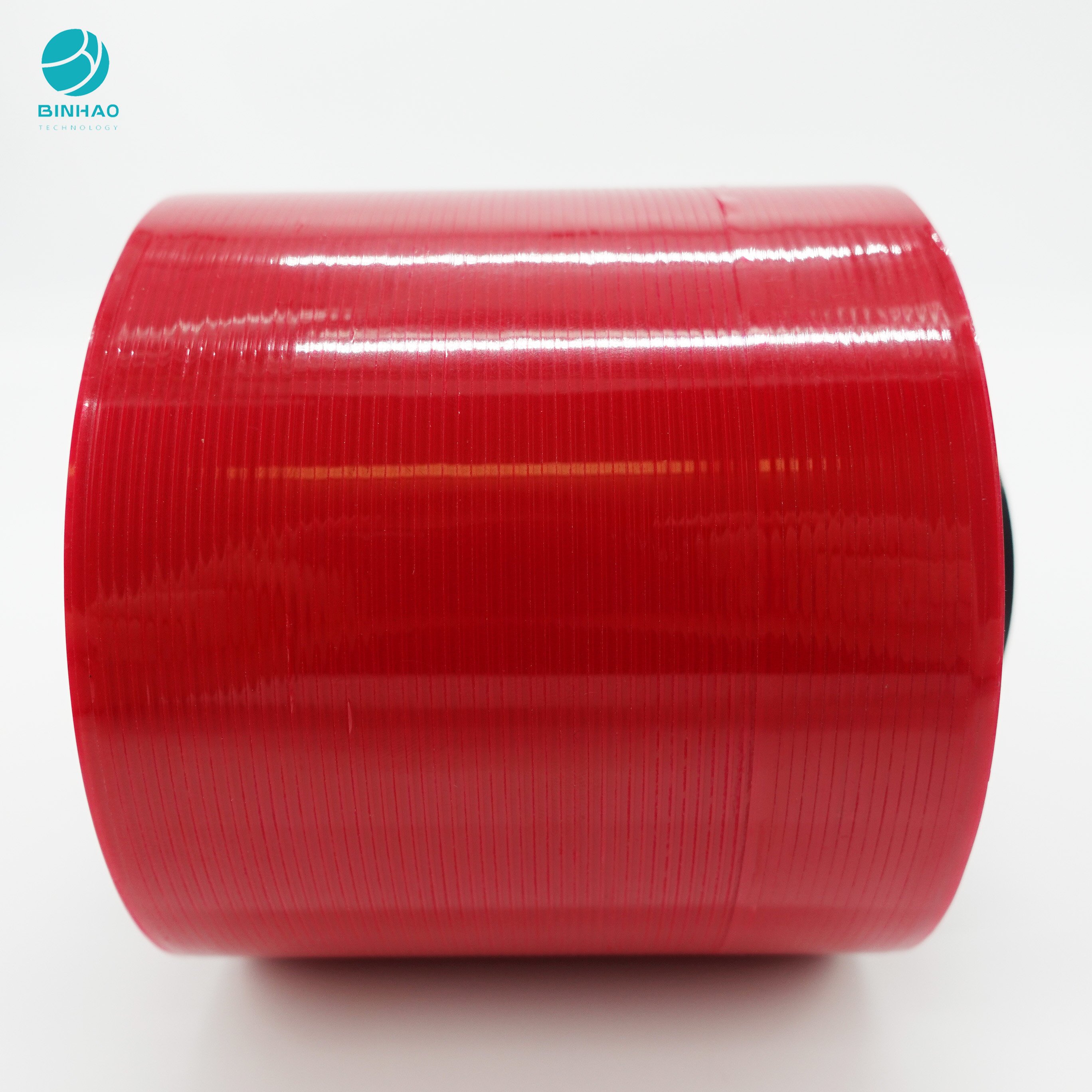 20000M Single Side Glue Adhesive Solid Red Tear Tape For FMCG Products Package
