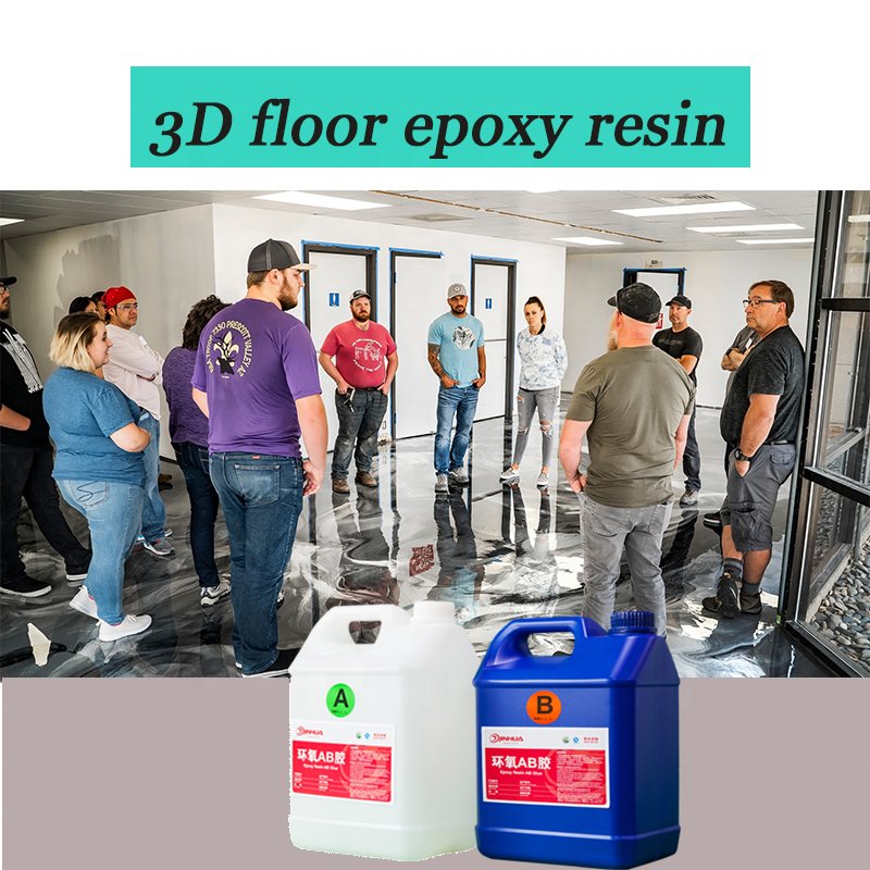 JINHUA Clear Liquid Resin Epoxy Resin Self-leveling Floor Paint Ground Paint