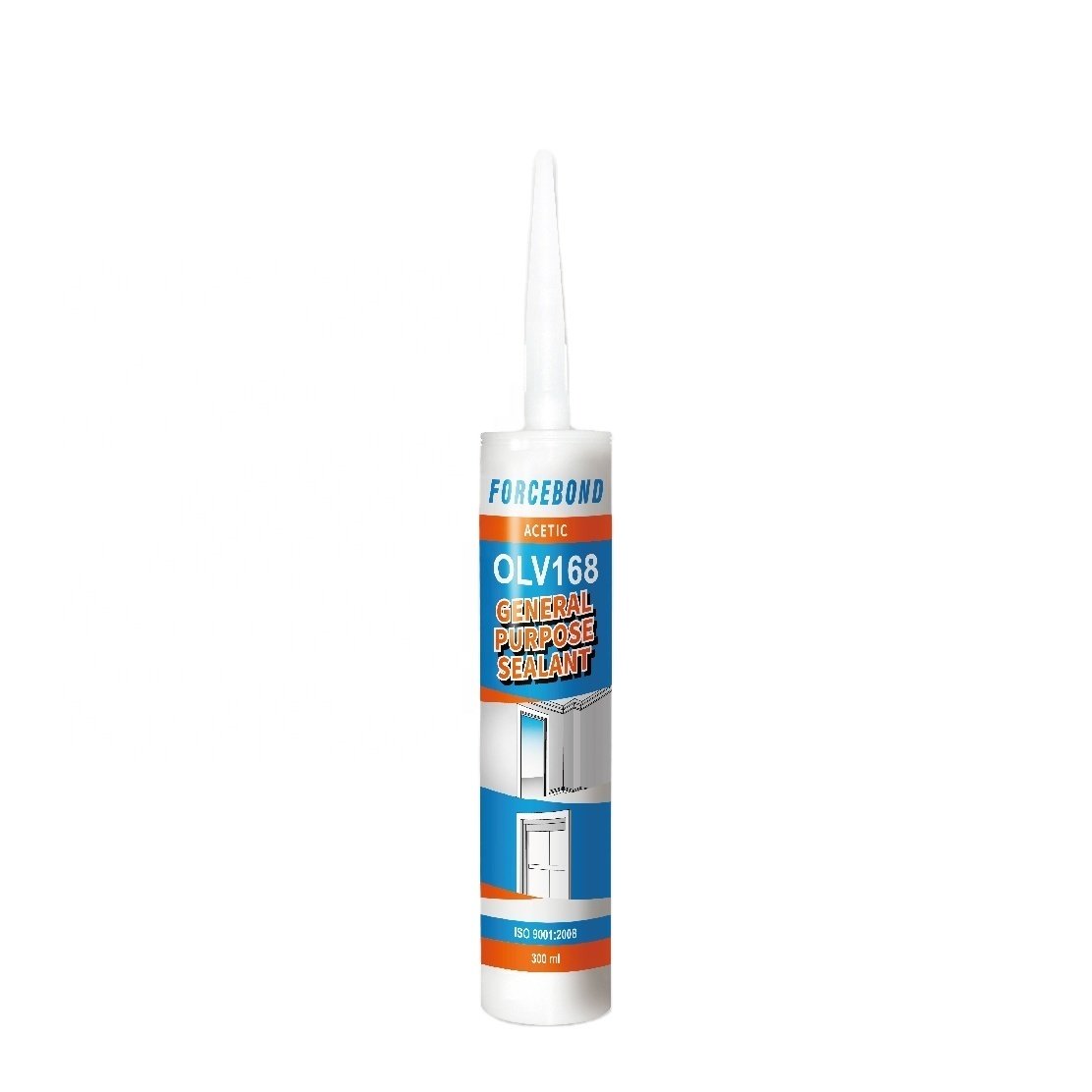 Best Sell GP Silicone Sealant Cheap Acetic Cure RTV Silicone Adhesive Anti-fungus Waterproof OLV168