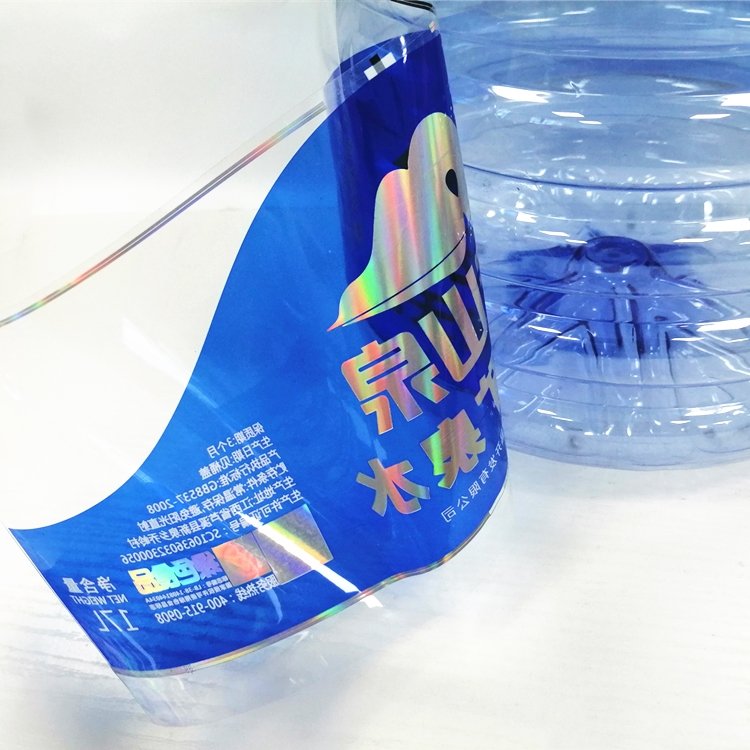 Customized Printing Super Large Size Bucket Label, Laser Foil Self Adhesive Transparent BOPP Label Sticker In Roll