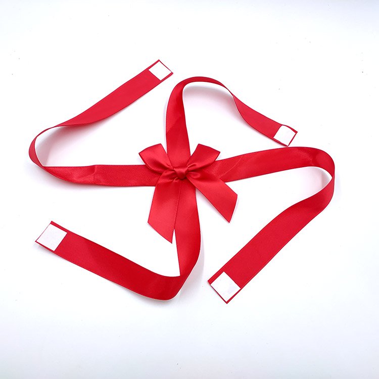 Handmade custom self adhesive gift wrapping ribbon bow