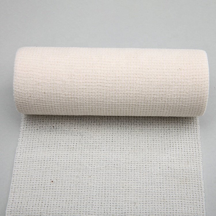 Comfortable Breathable Soft Crepe Cotton And Polyamide With Latexself Adhesive Elastic Fix Wrap Bandage