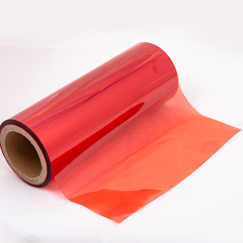 Factory wholesale red color pet film for adhesive coating