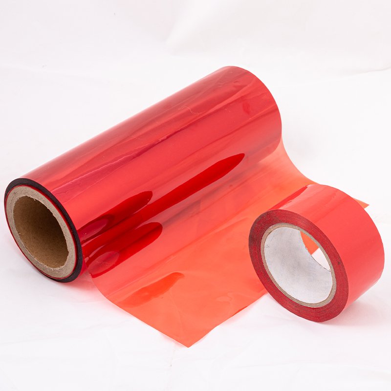 Factory wholesale red color pet film for adhesive coating