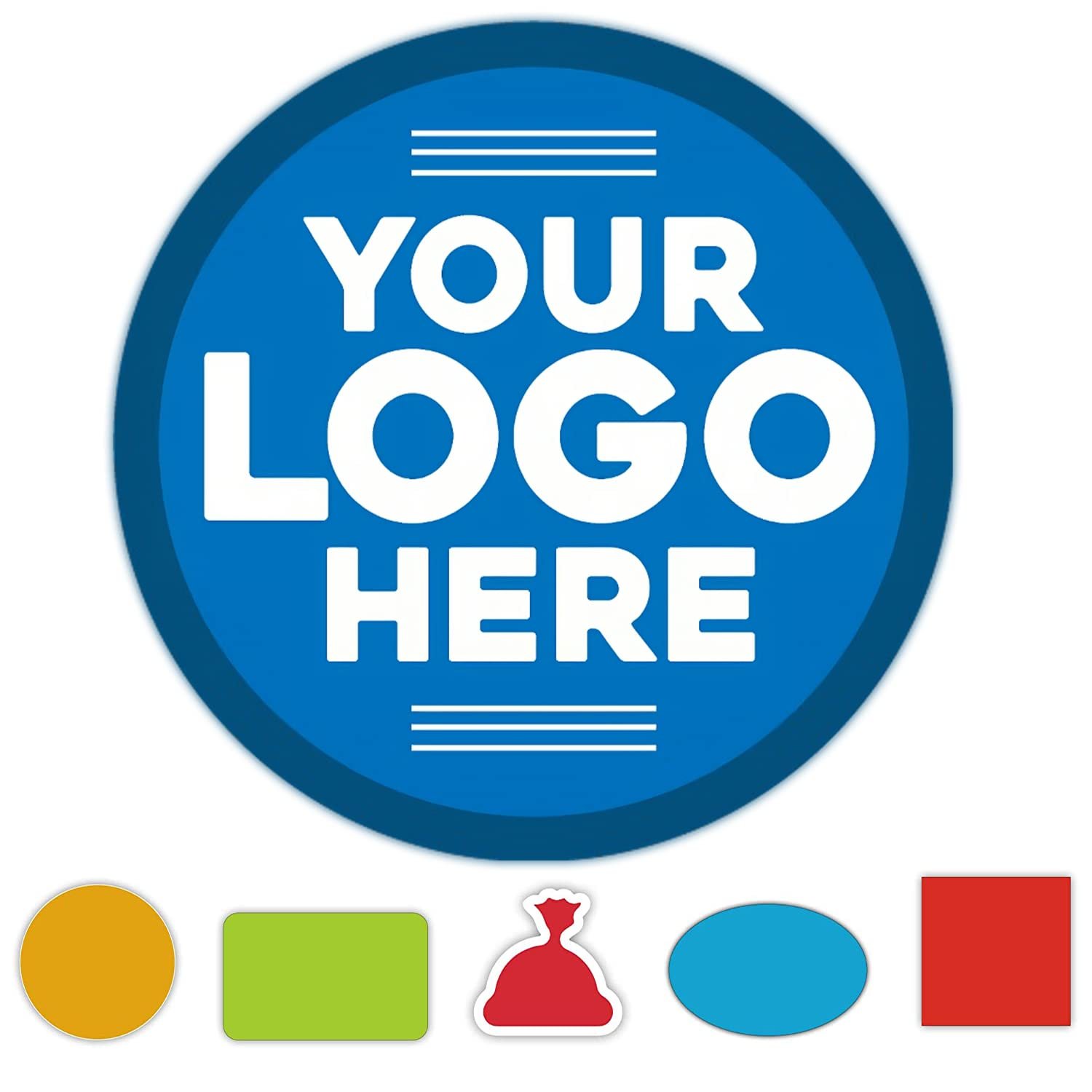 Factory cheaper Premium Custom Your Own logo Sticker (NOT MOQ ) waterproof Adhesive Label for Business or party