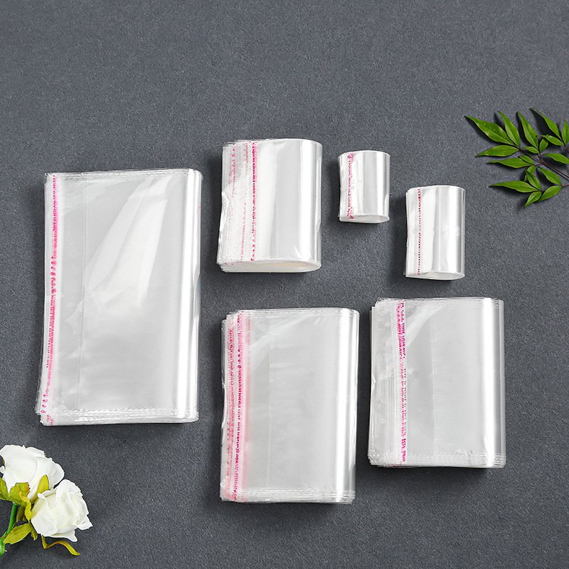Wholesale Bopp cpp Transparent Self Sealing Adhesive Clear Opp Plastic Opp Poly Bag With Self Adhesive