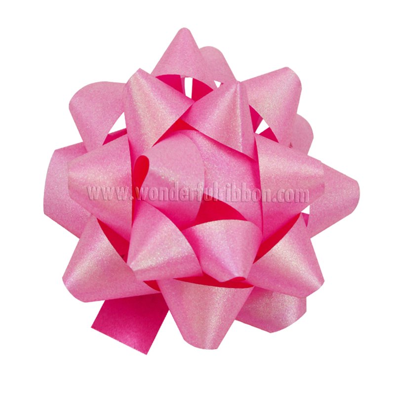Supplies Customized Christmas Decoration Large Ribbon Bows Star Gift Wrapping Bow Pre Made Self Adhesive Grosgrain Ribbon Bow