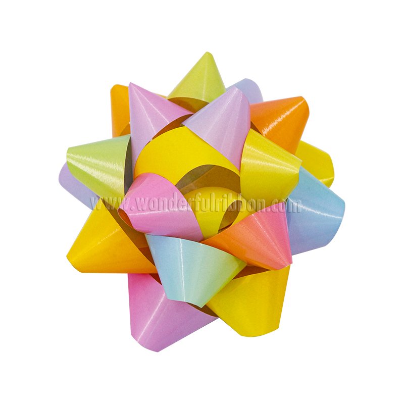 Supplies Customized Christmas Decoration Large Ribbon Bows Star Gift Wrapping Bow Pre Made Self Adhesive Grosgrain Ribbon Bow