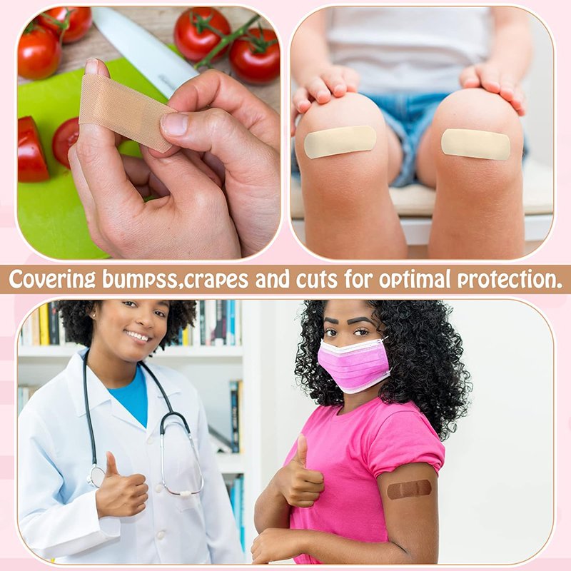 Flexible Fabric Adhesive Bandages Breathable Elastic Band aid Knuckle Assorted Bulk Fingertip Wound Plaster