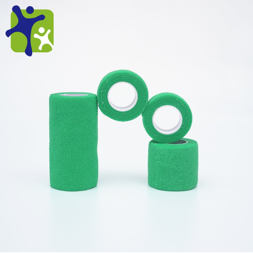 CE Approved Nonwoven Self Adhesive Printed Elastic Crepe Bandage For Pet Horse