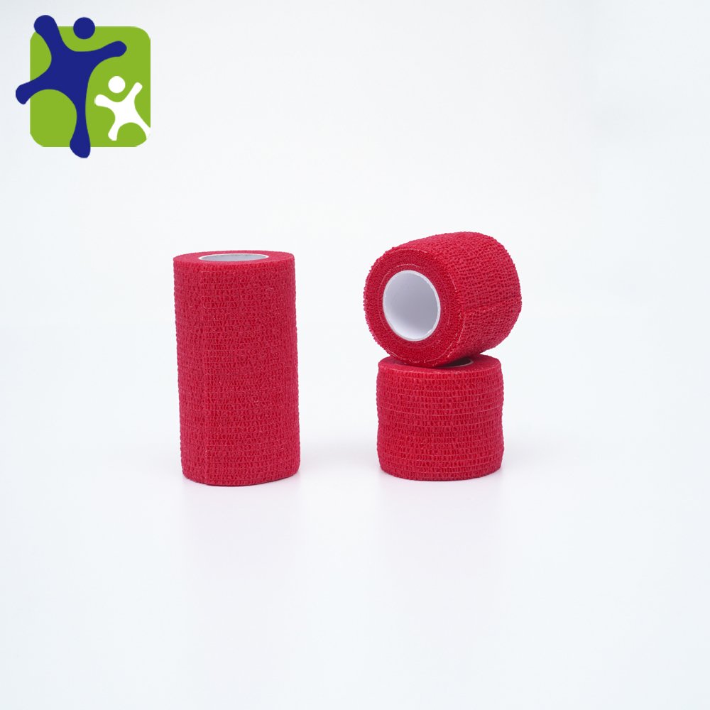 CE Approved Nonwoven Self Adhesive Printed Elastic Crepe Bandage For Pet Horse