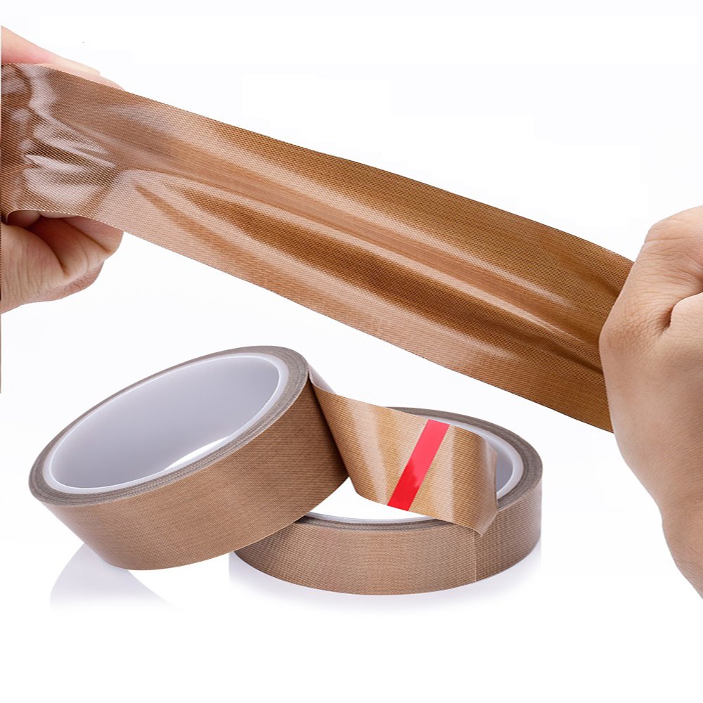 Sealing machine thermal insulation wear-resistant ptfe adhesive tape flame retardant insulating silicone ptfe adhesive tape
