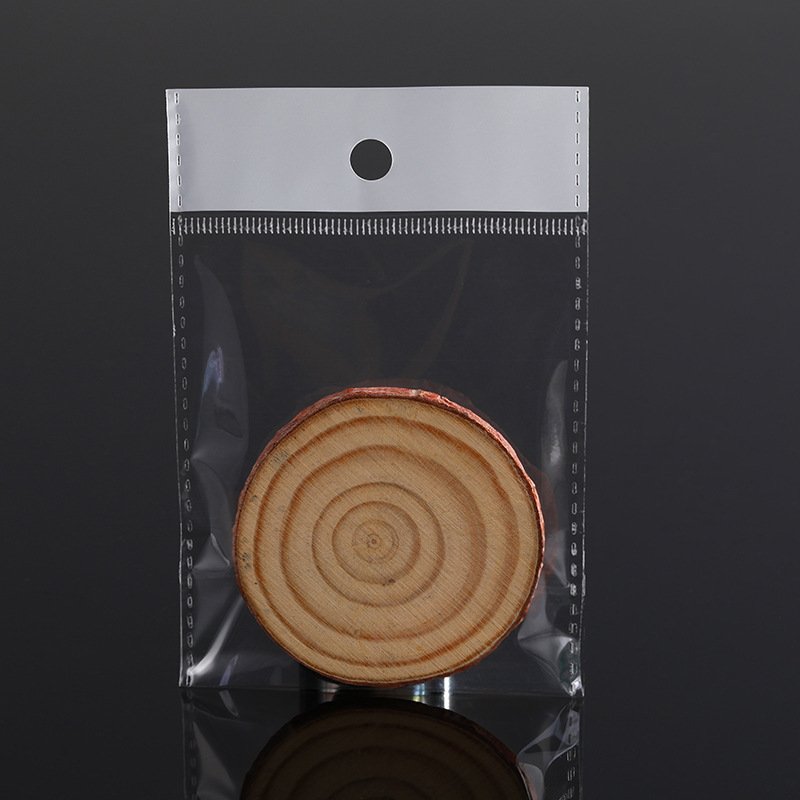 Custom Design Small Self Adhesive Opp bag with header Packing Cello Cellophane Bags For Food Clothing Jewelry Packaging