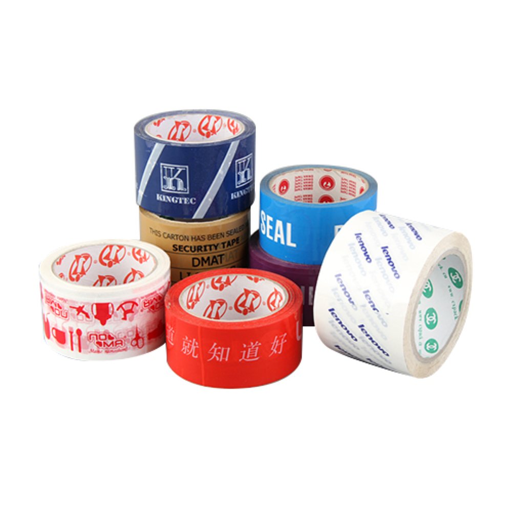 Custom Logo Packaging Tape White Adhesive Paper Thickness and Width Options