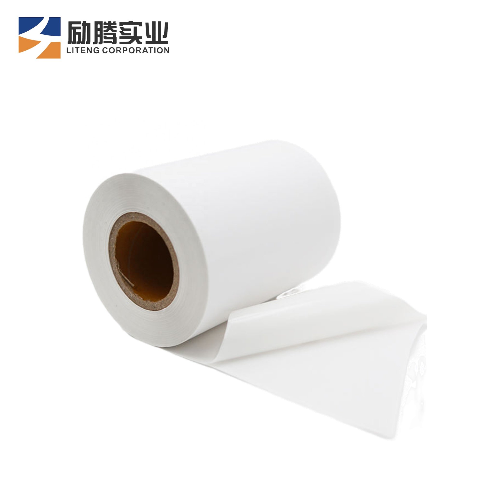 Self Adhesive 80g Semi-gloss Paper with White Glassine Sticker Jumbo Roll
