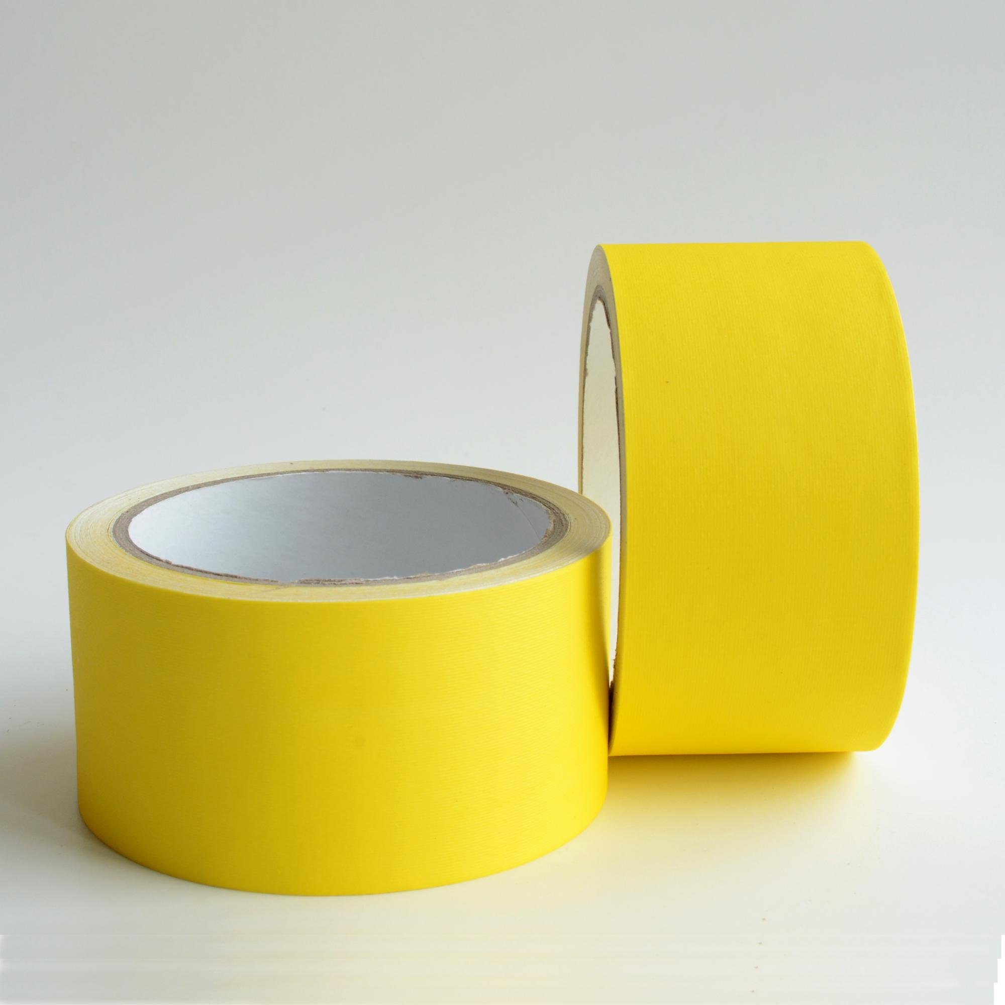 Different colors strong rubber high adhesion audio matte surface low gloss cloth gaffer duct gaffers tape for stage film video