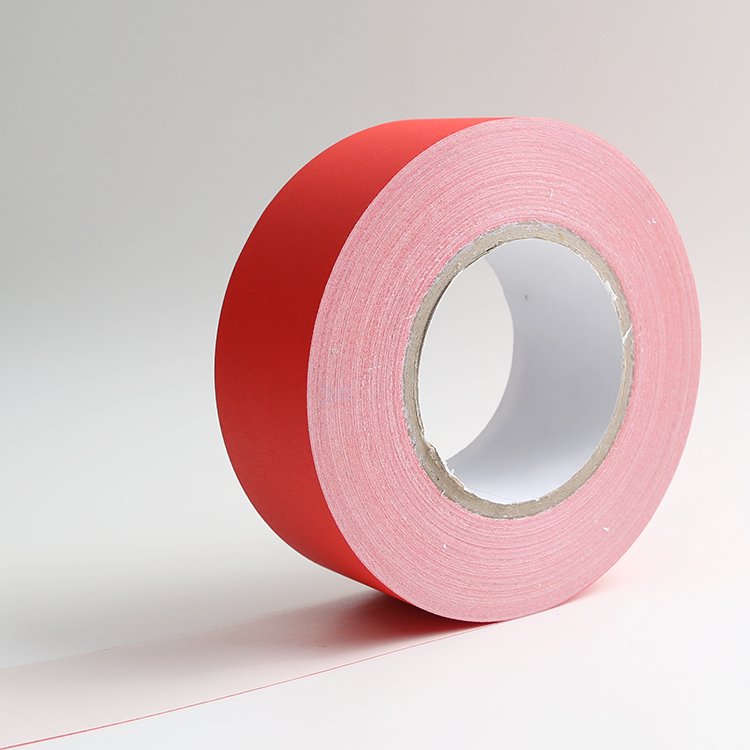 Different colors strong rubber high adhesion audio matte surface low gloss cloth gaffer duct gaffers tape for stage film video