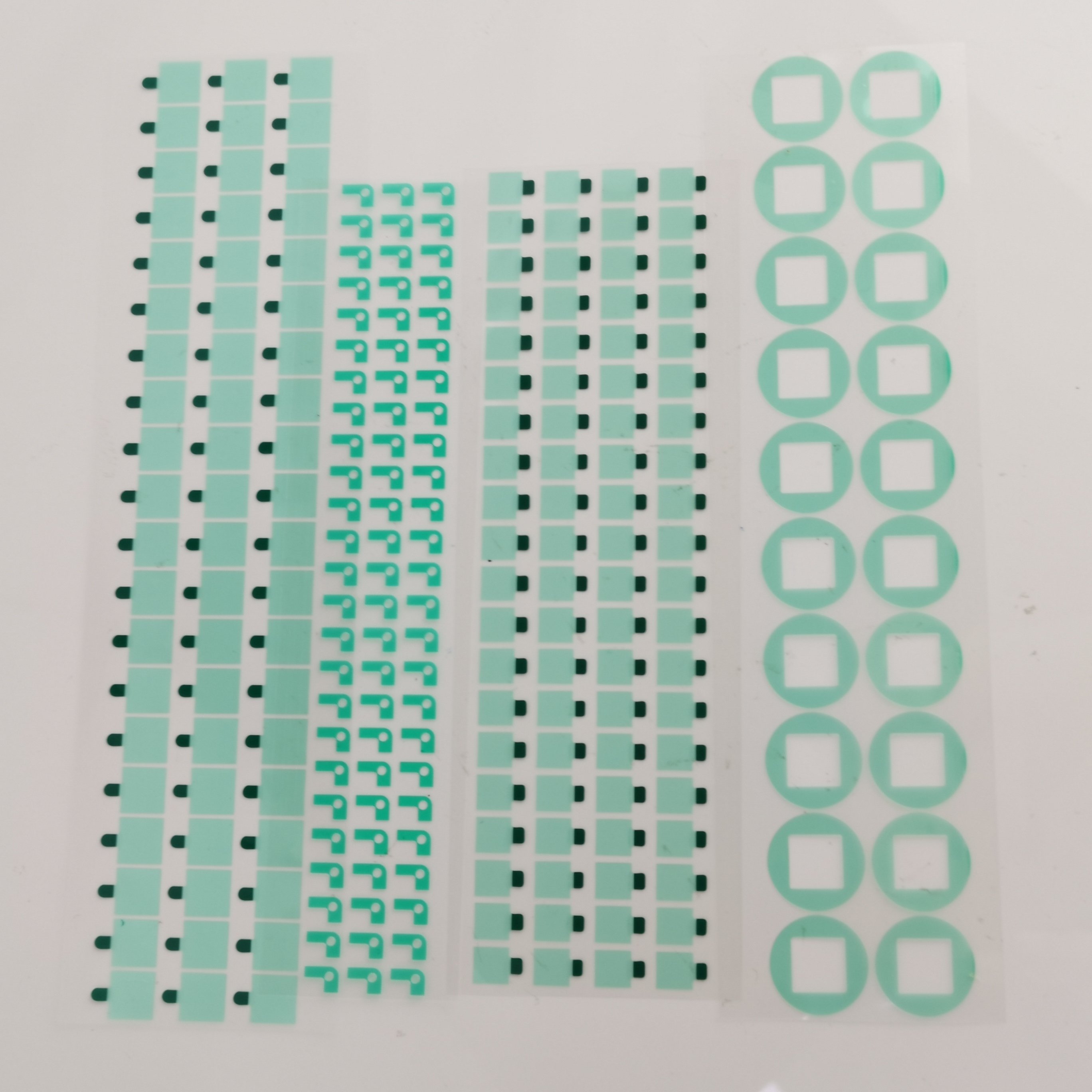 single sided adhesive tape dots green silicone release film masking tape die cutting