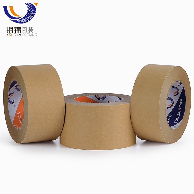 Personalized Logo Printed Recyclable Kraft Brown Self-adhesive Paper Tape