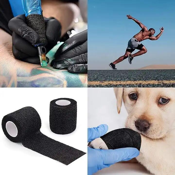 Guarddent Popular Non woven Cohesive Elastic Bandage adhesive bandages Tattoo Pen Machine Bandage for tattoo artist