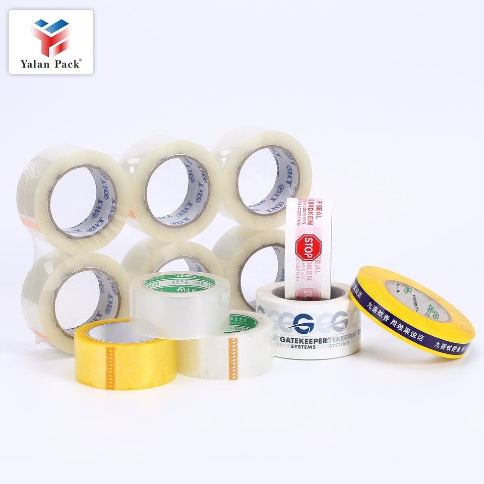 Eco-Friendly BOPP Clear Packing Tape Custom Printed Water-Activated Acrylic Adhesive Single Waterproof Sealing-ROHS Certified