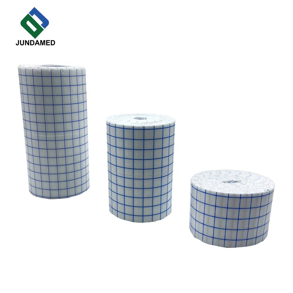 Dressing roll 2.5/5/10/20/30 Non-Woven Fixation Roll Self Adhesive Cover PU Med Waterproof transparent tape non woven bandages