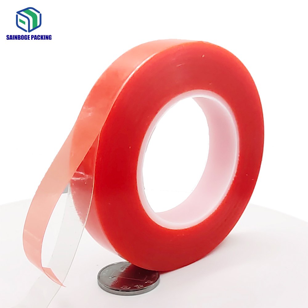 Double-sided Foam Mounting Tape Red Coated Acrylic Adhesive Double Sided Foam Tape