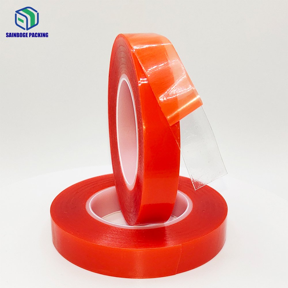 Double-sided Foam Mounting Tape Red Coated Acrylic Adhesive Double Sided Foam Tape