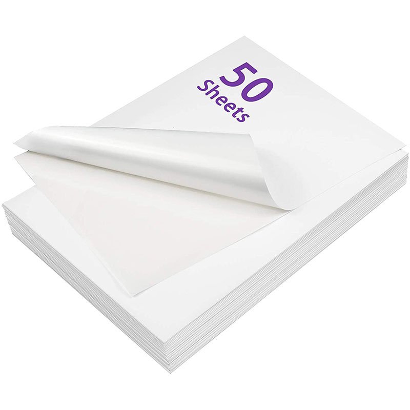 New A4 Size 210mmx297mm White Vinyl PP Sticker Glossy & Matte Label Printing PP A4 Adhesive Sticker for Laser Printer