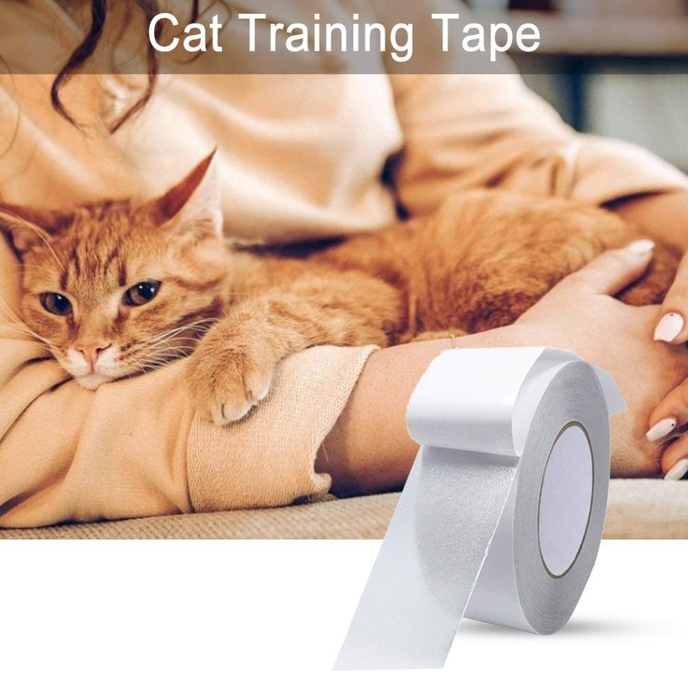 Updated Transparent PET Double Sided Sticky 17"x12" Cat Adhesive T ape Cat Double Sided Deterrent Training Tape