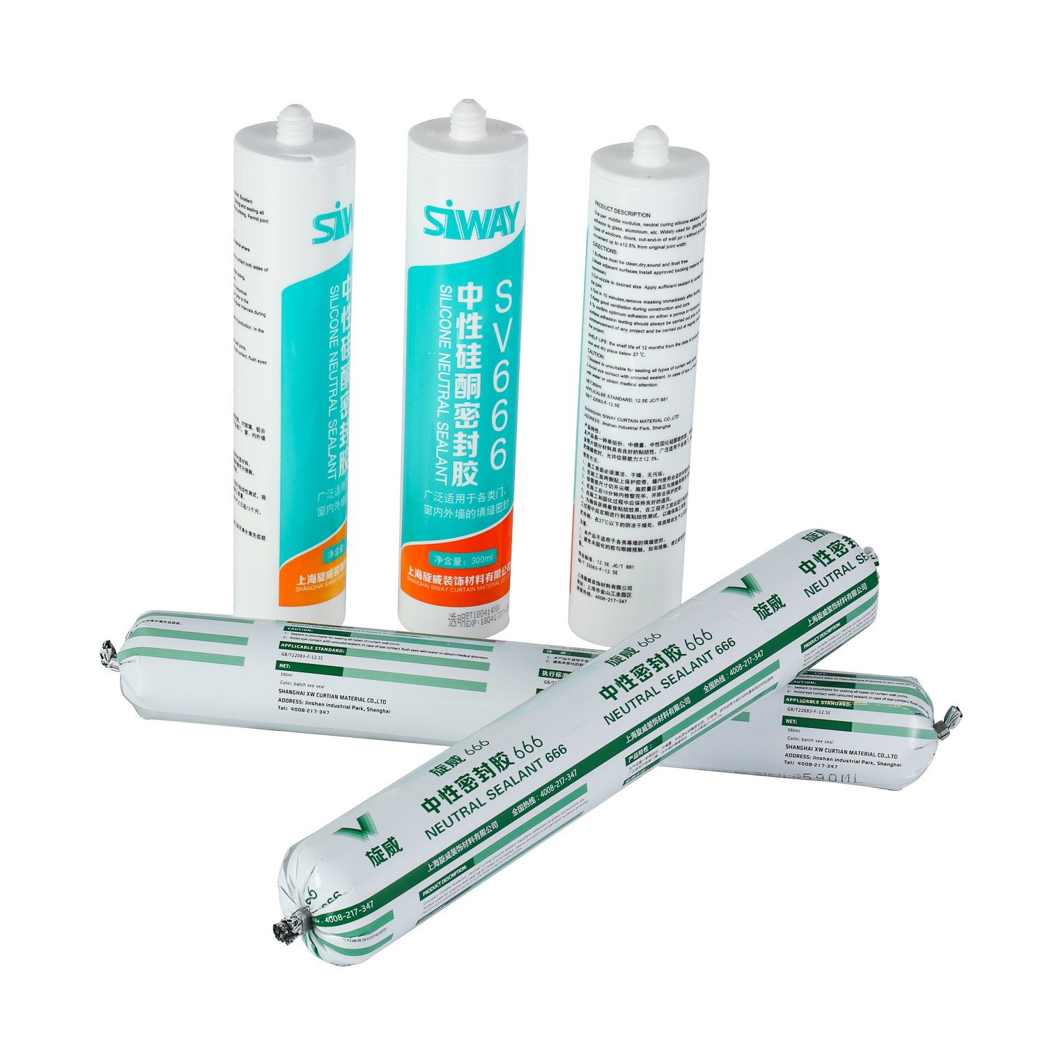 china suppliers OEM adhesive calking neutral silicone sealant with black/white super glue for window and door