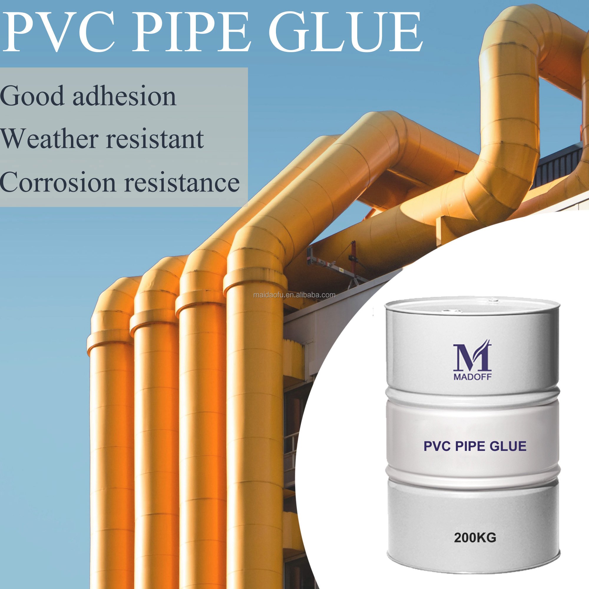 Clear PVC Pipe Adhesive Factory price pvc cement glue mixed material pvc solvent cement glue