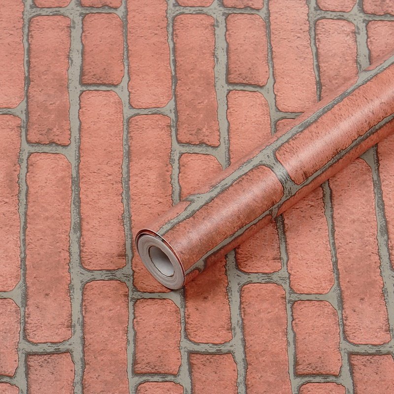 Self Adhesive Wallpaper Stretch Printing Brick Vinyl Film