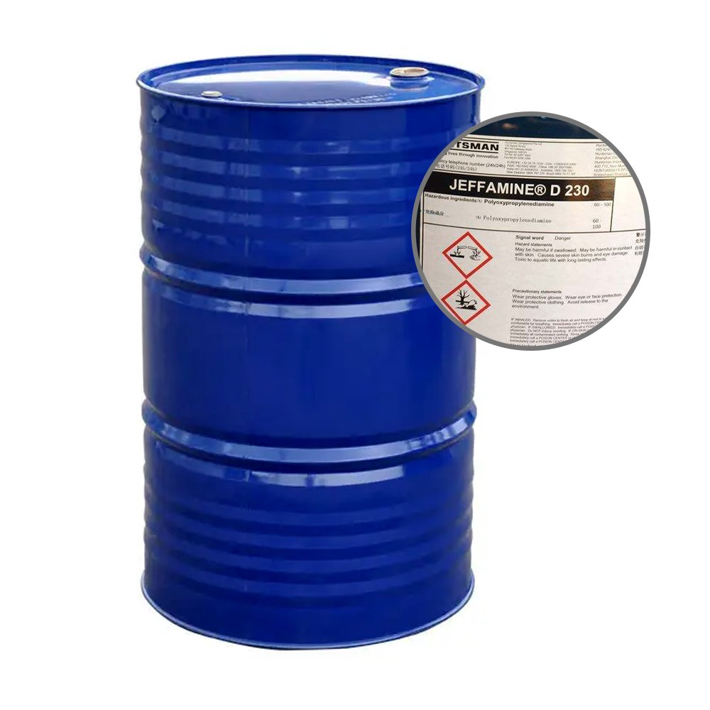 JEFFAMINE D-230 Polyetheramine for epoxy curing agent and hot melt adhesive with low viscosity, color, and vapor pressure