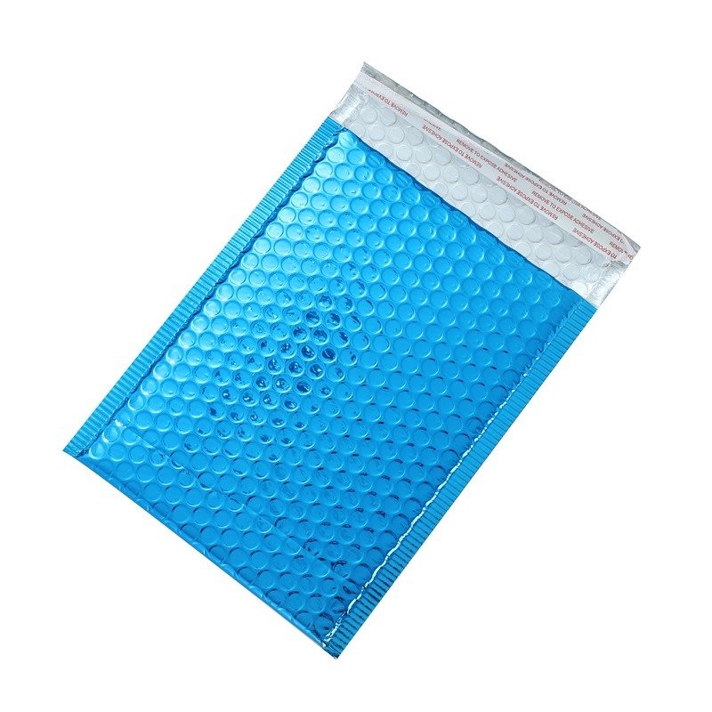 Custom Your Brand Logo Gold Metallic Mailer Envelope Padded Postal Satchels Bubble Packaging Shipping Mailing Bags