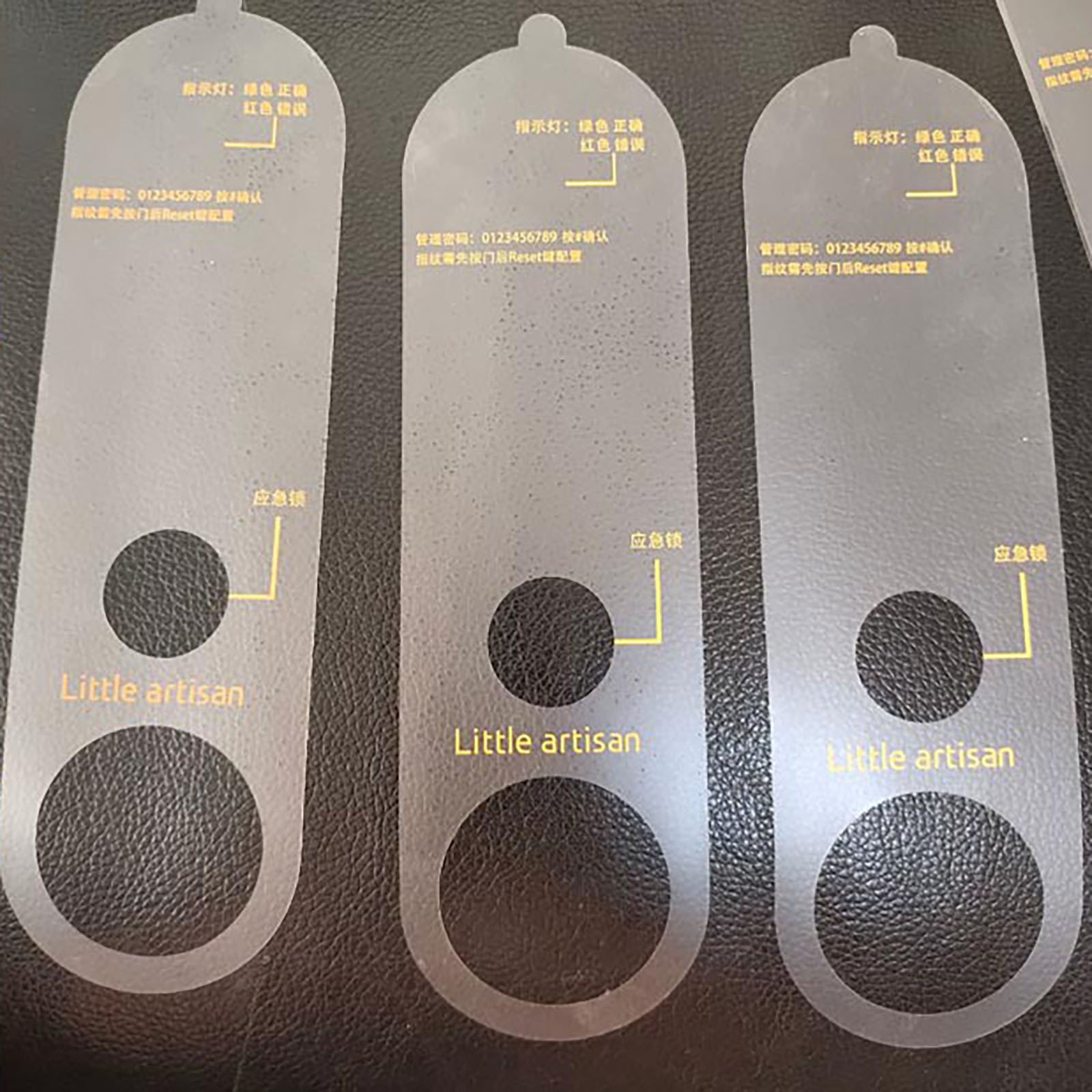 Pvc printing film adhesive-free automatic adsorption material lens degree magnifying glass prompts label easy to tear handle