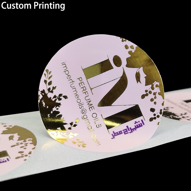 Factory Price Wholesale custom private label manufacturers coated paper adhesive gift packing label sticker printing