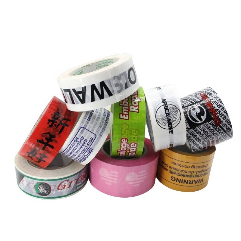 Anti-fading self adhesive Brand printing Bopp Adhesive Tape text printing packing tape Pattern printing tape